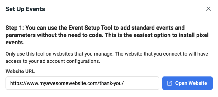 Event Setup Tool